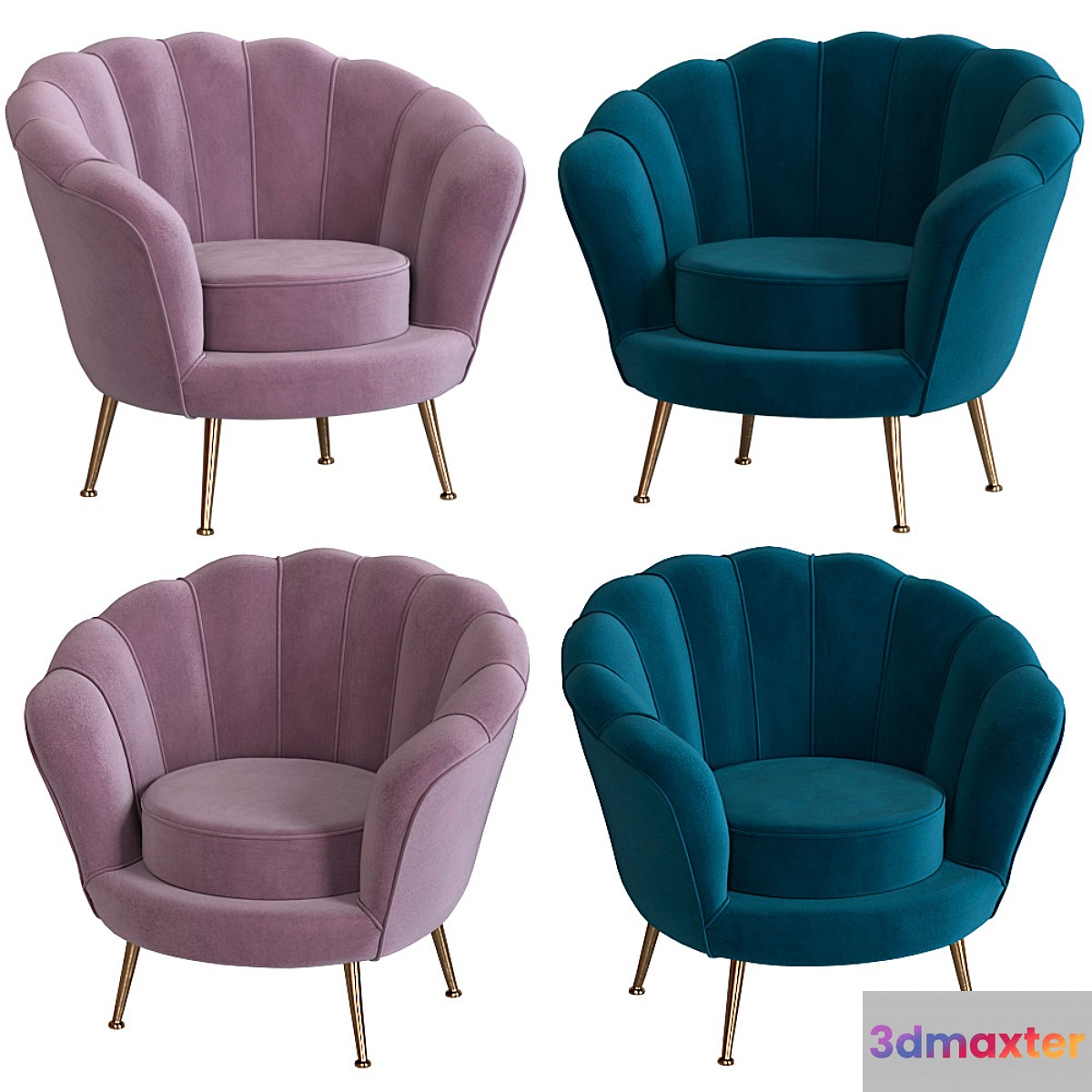 Armchair Blossom by Mdehouse 3D Max