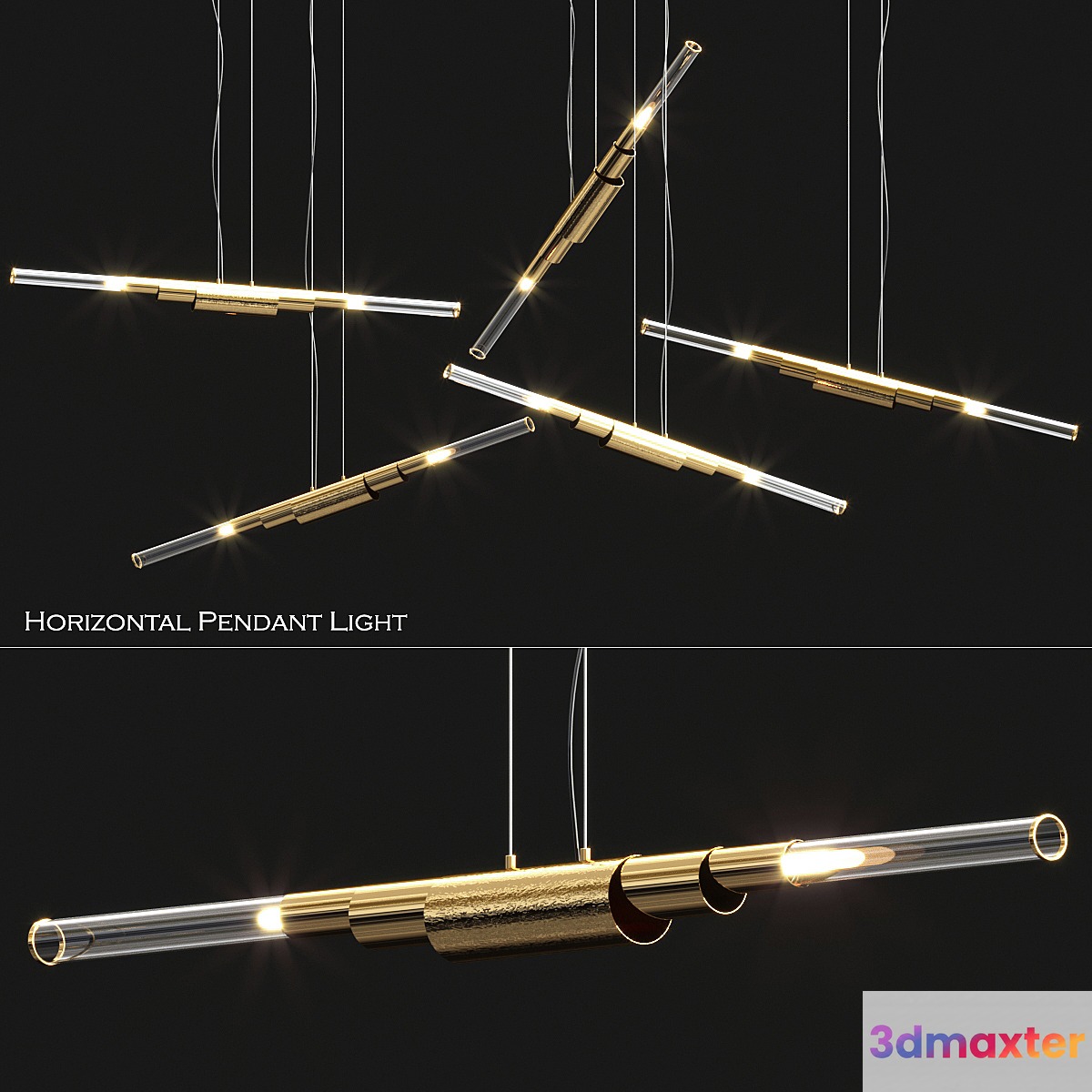 Horizontal pendant light
