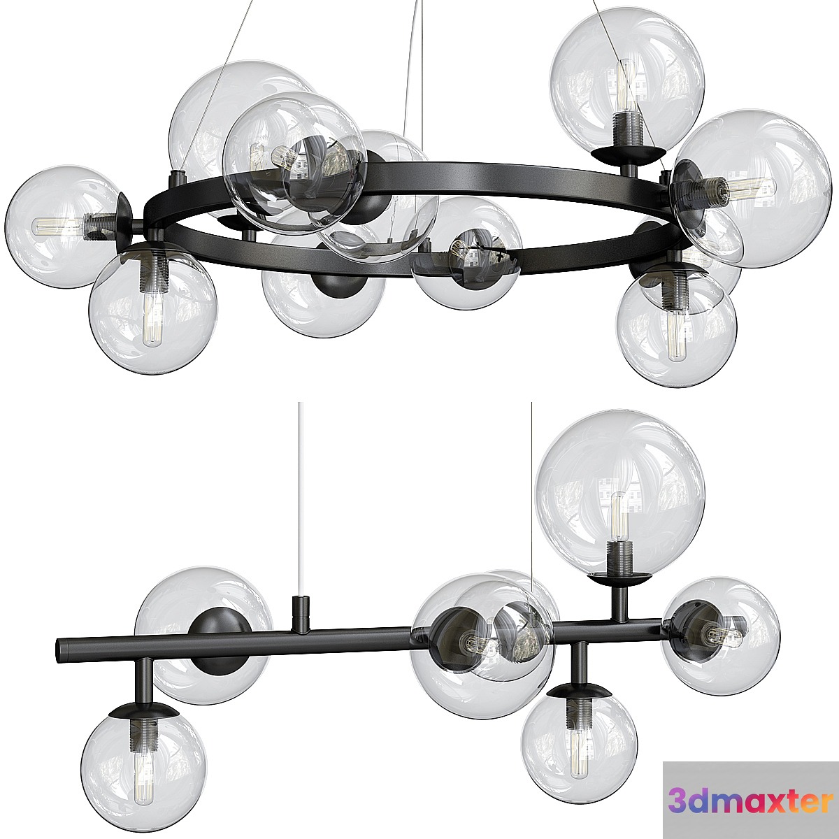 Odeon Light Tovi Set-2 3D Max