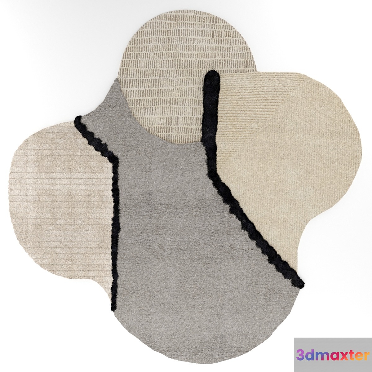 Carpet LUNAR ADDICTION square by CC TAPIS - No.3