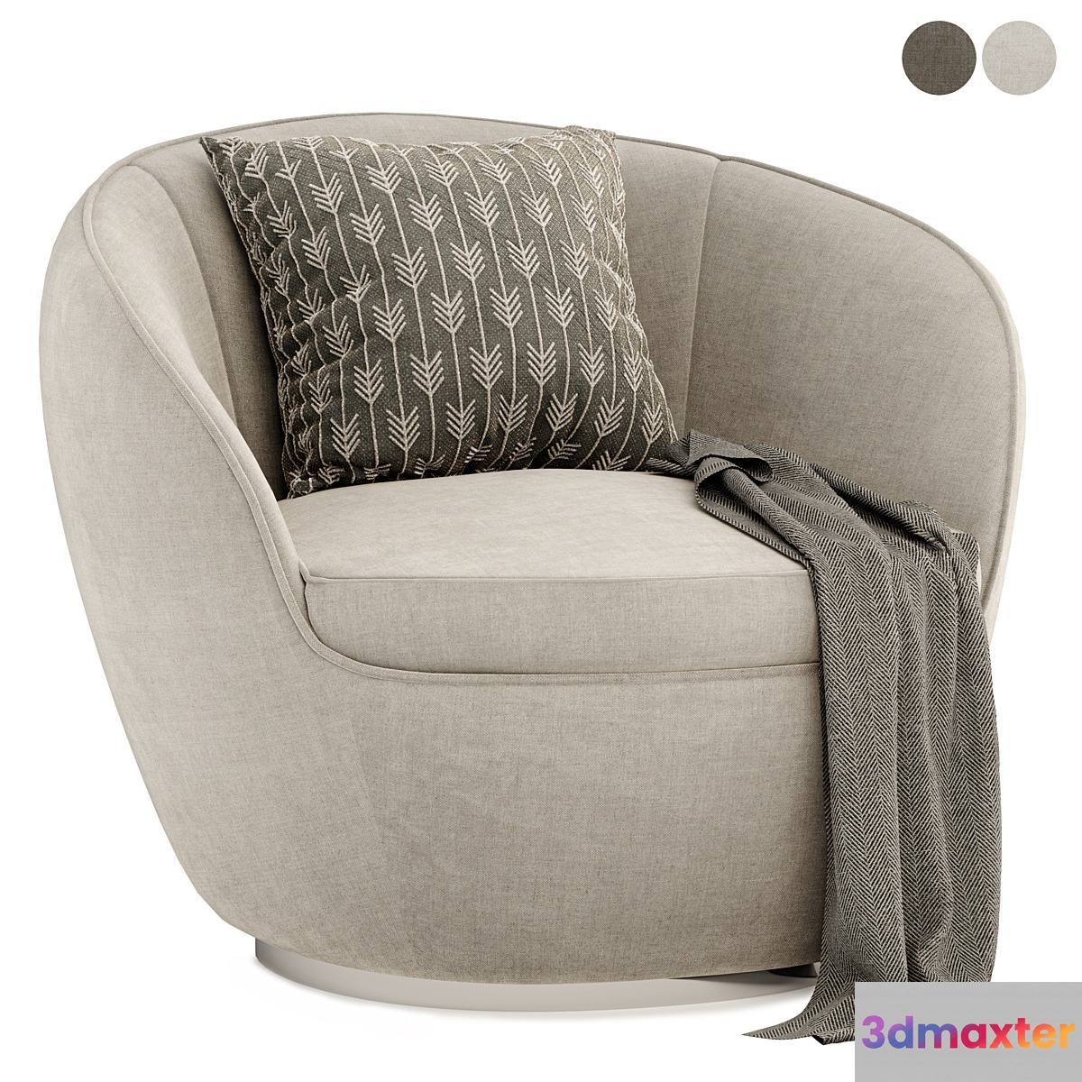 Giulia swivel armchair