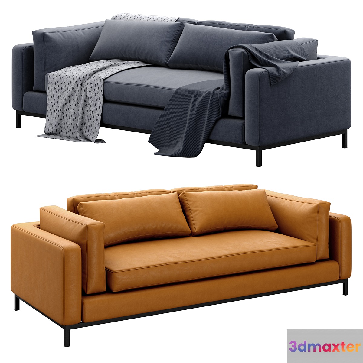 Four Hands Grammercy Sofa Bennett Moon 3D Max