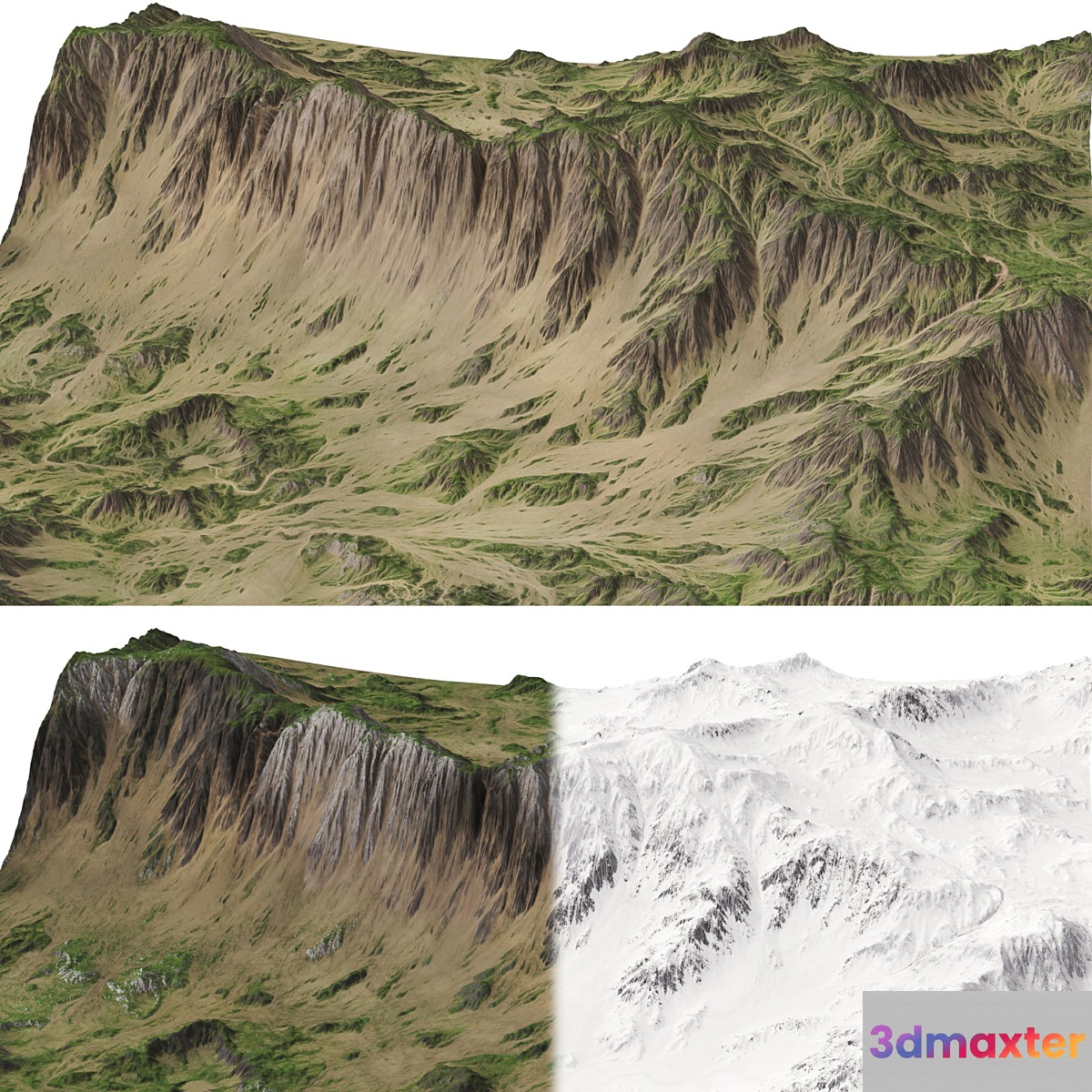 Mountains Terrain - 3 textures