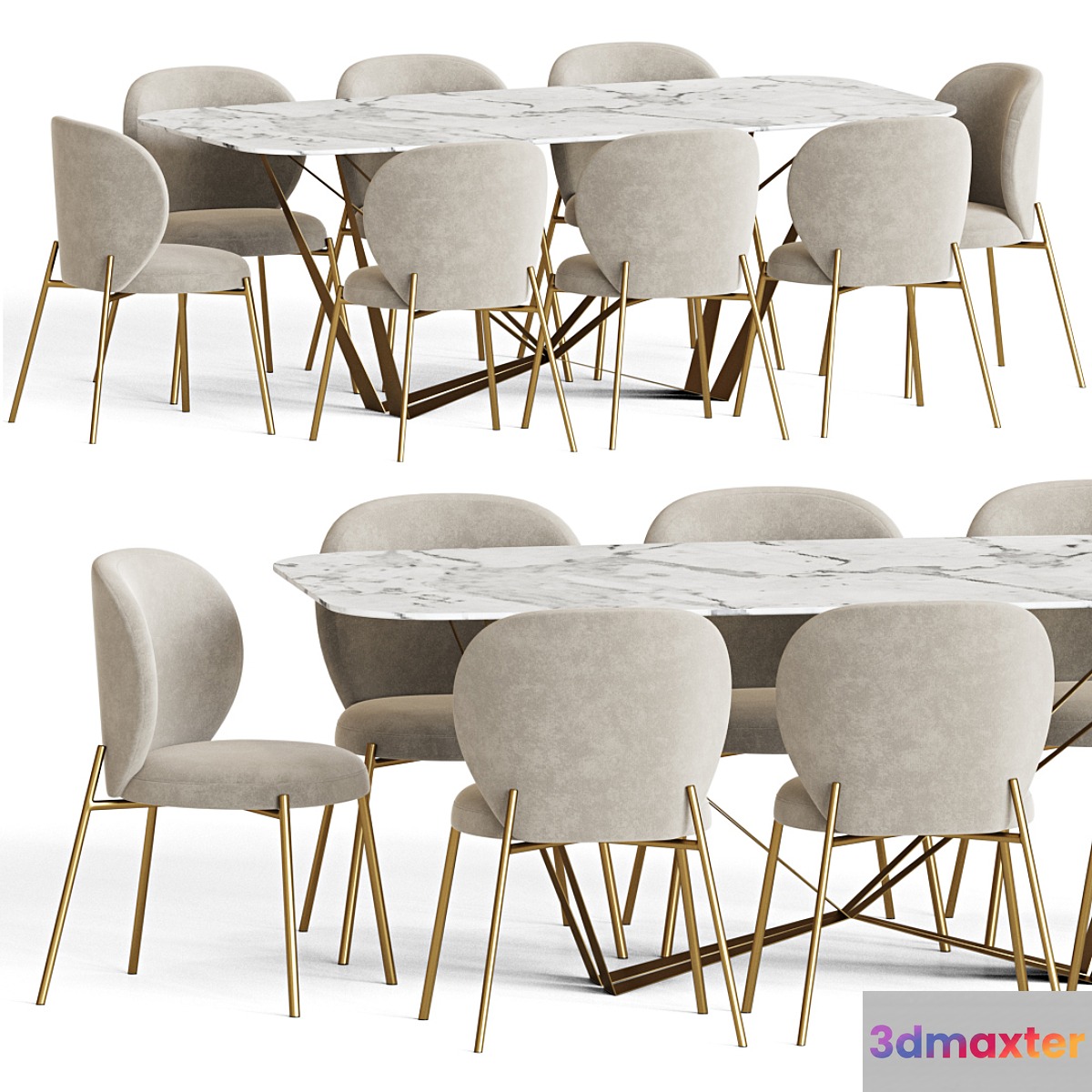 Dining Set 103 3D Max
