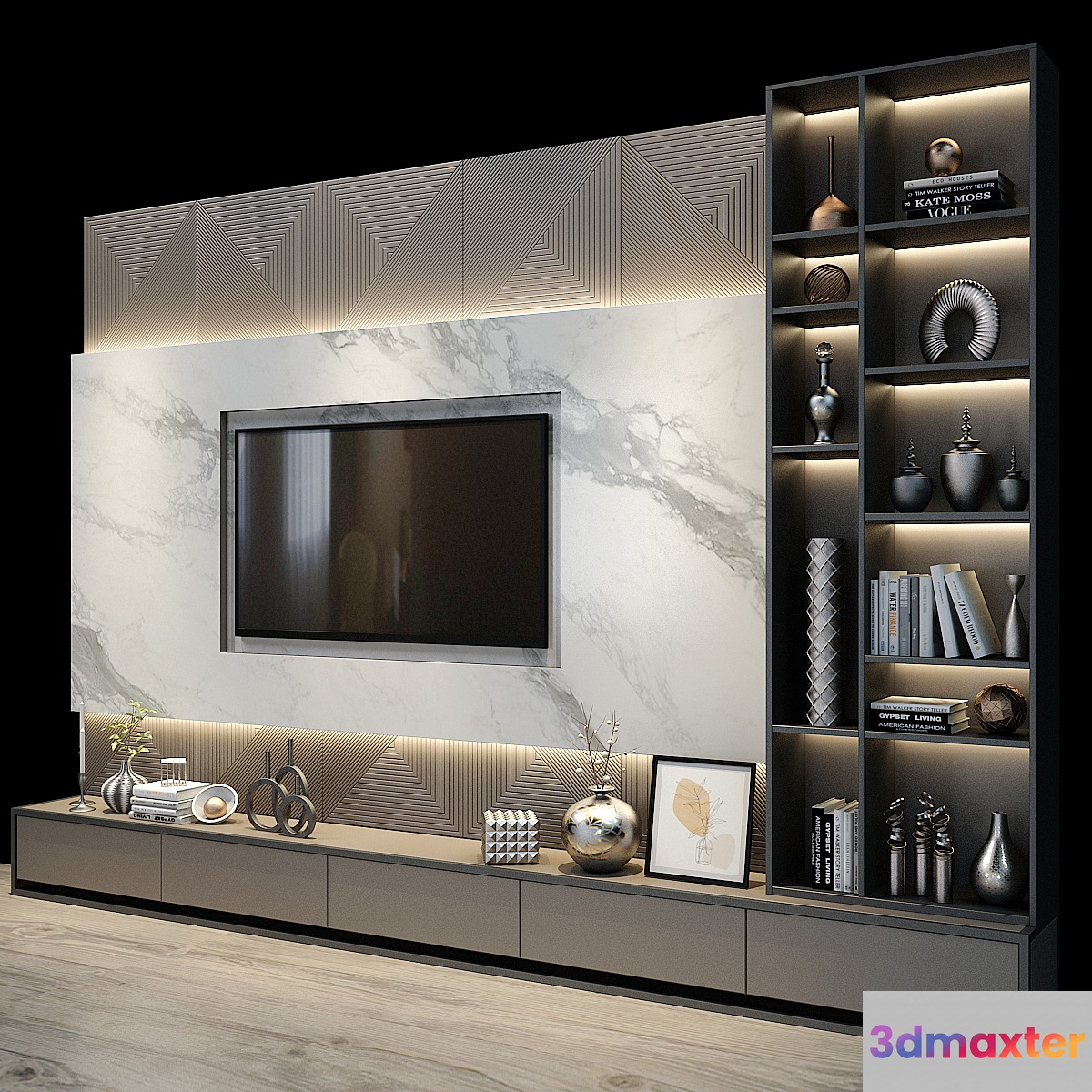 TV Wall set 0330 - No.3