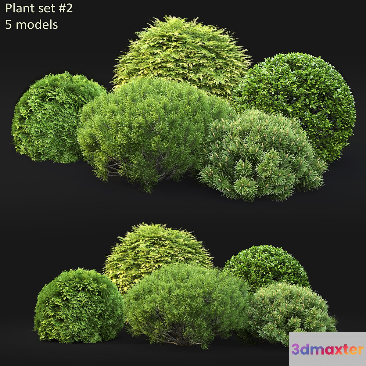 Plant set 3D Max