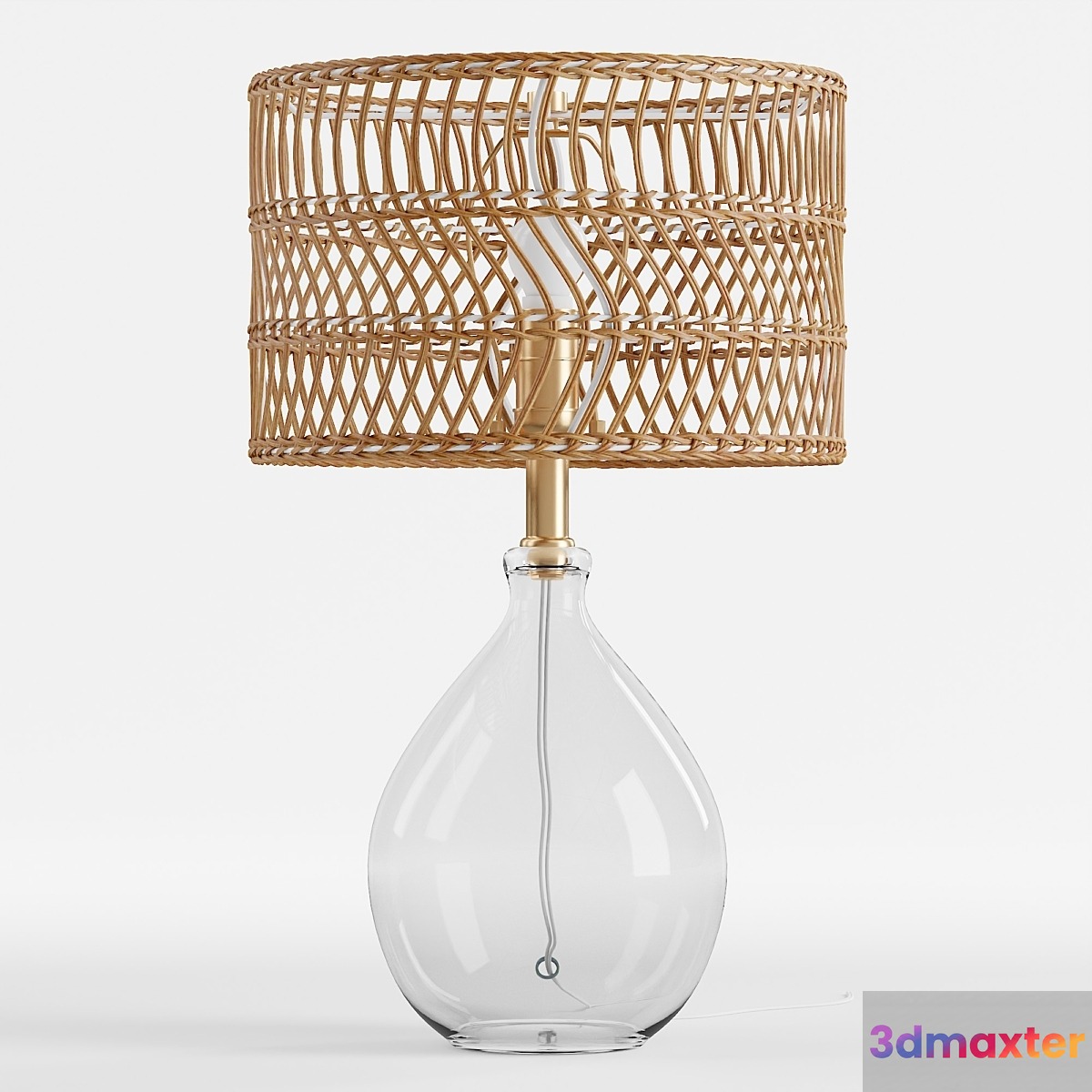 Teardrop Glass Table Lamp 3D Max