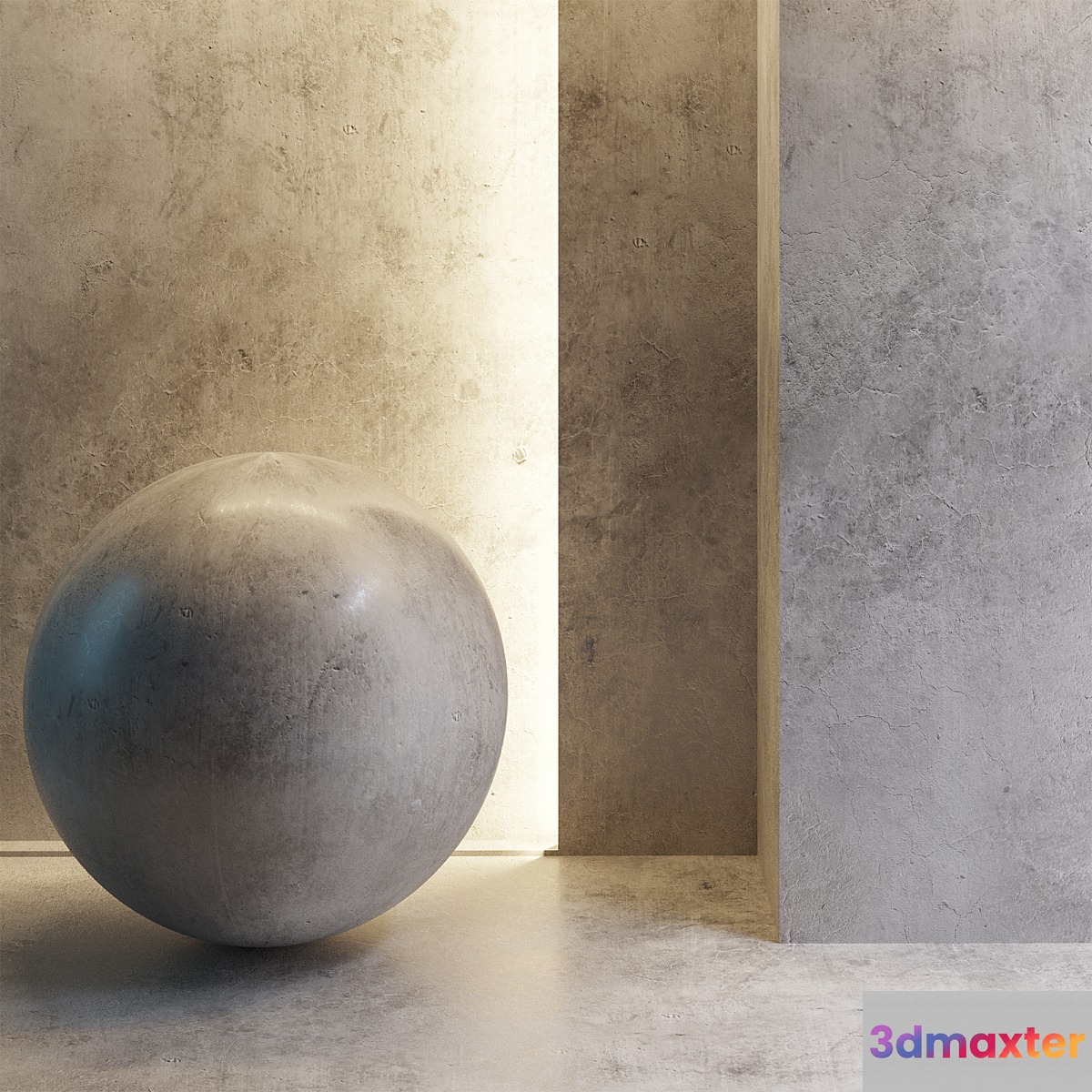 Concrete floor 3D Max