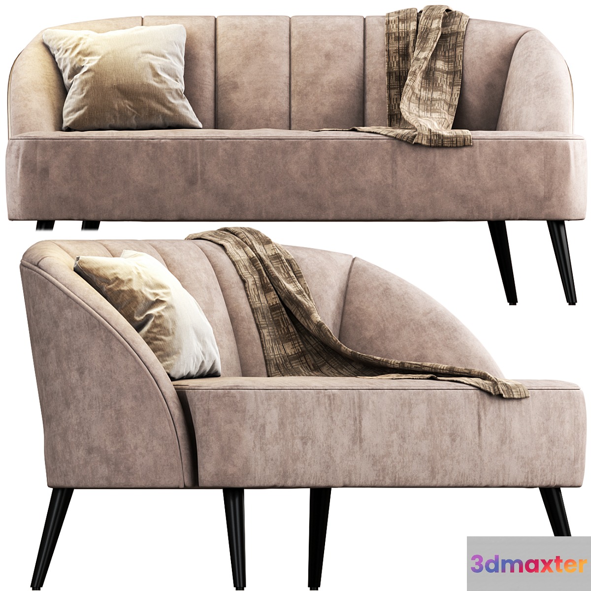 Sofa hessian 3D Max