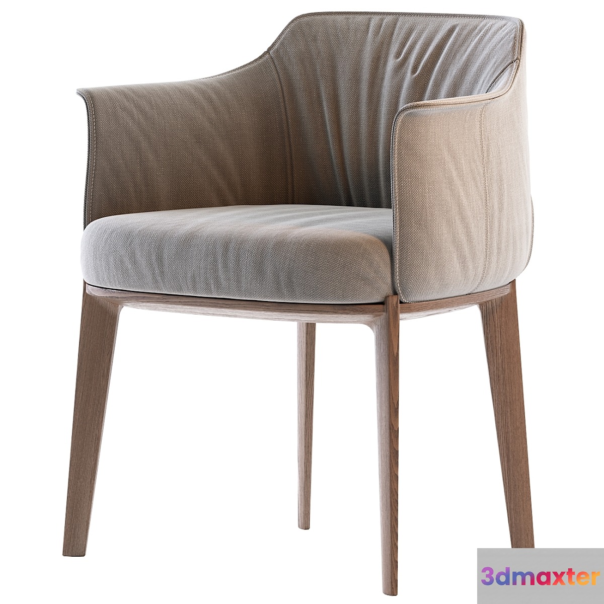 Poltrona Frau Archibald Fabric easy chair - No.2 3D Max