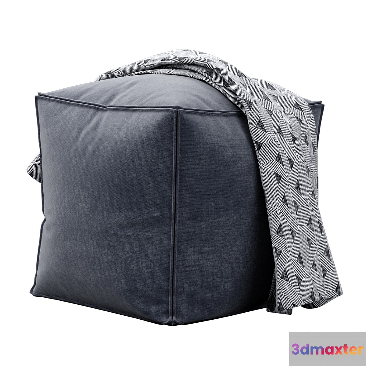 Moriah Navy Pouf by ashley furniture
