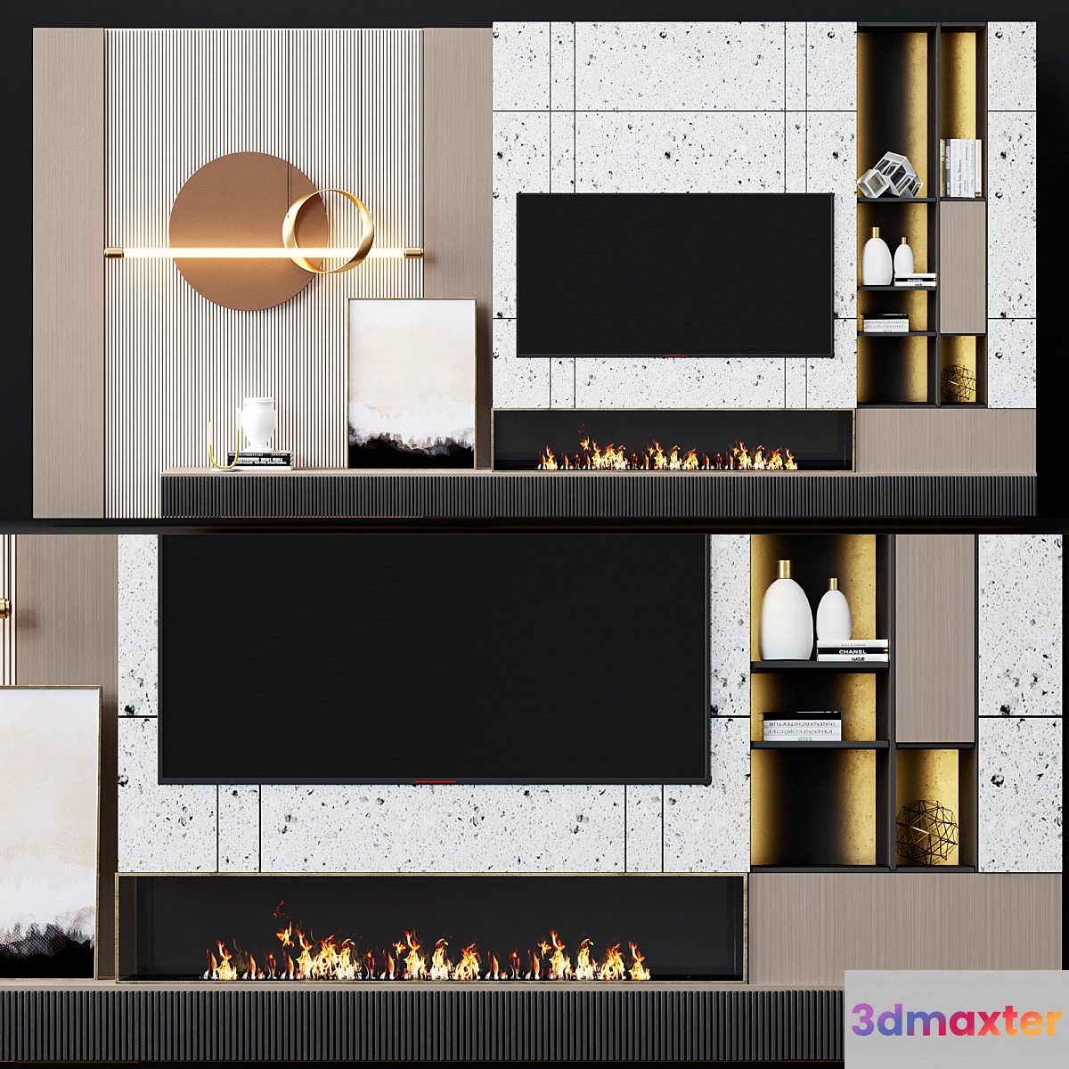 TV wall modern 68