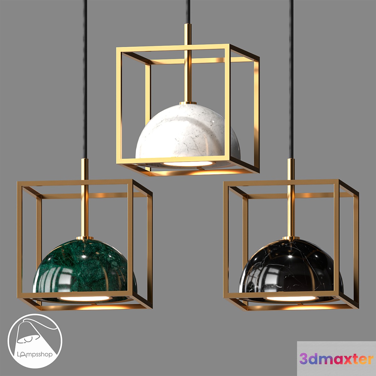 LampsShop.ru PDL2165 Pendant Мarble Square