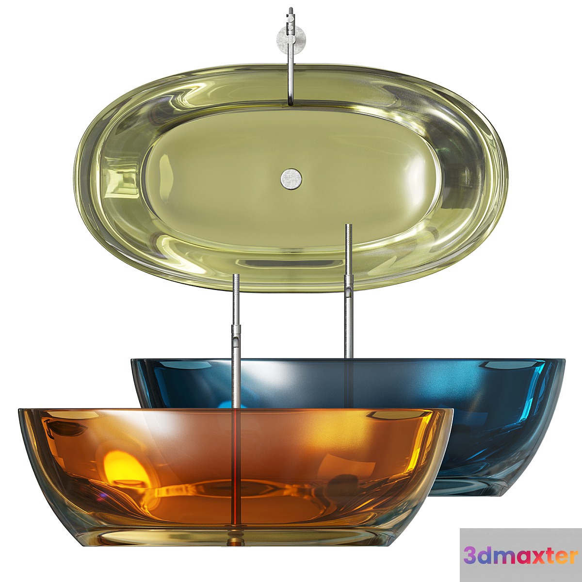Reflex Color Bathtub by Antonio Lupi