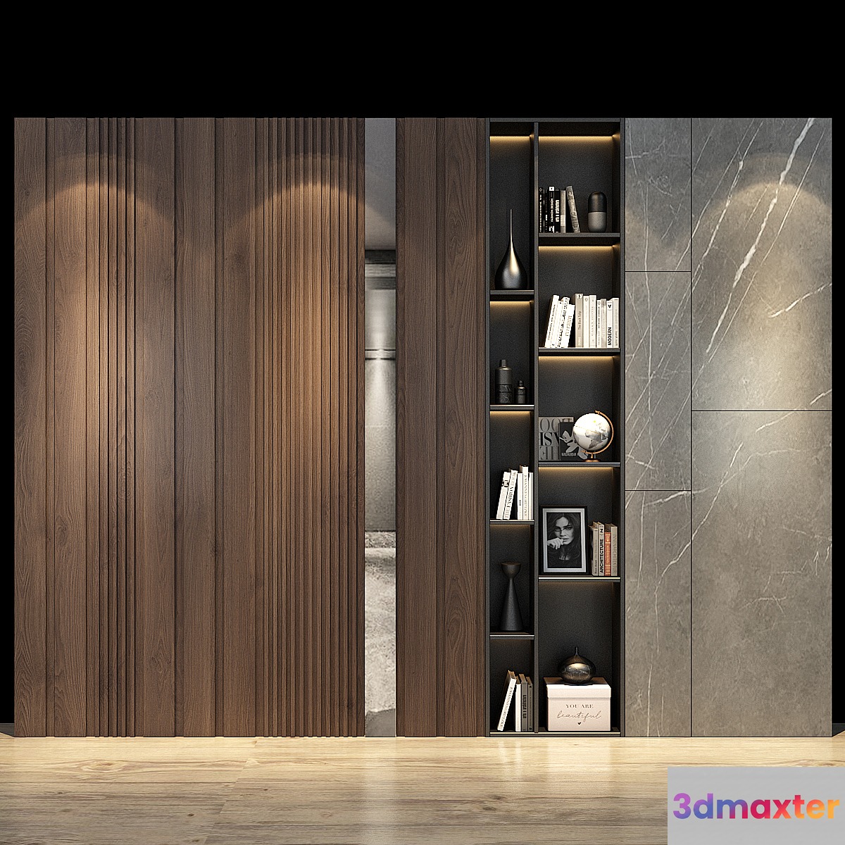 Furniture composition set 123 3D Max