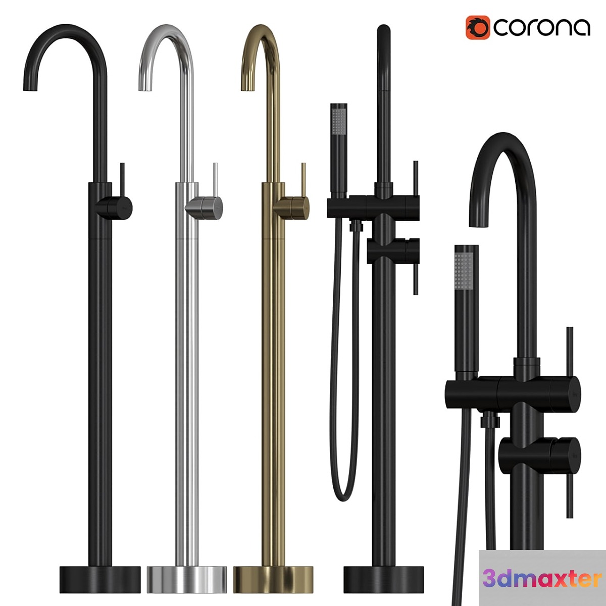 REA ORTIS | Floor-standing washbasin faucet