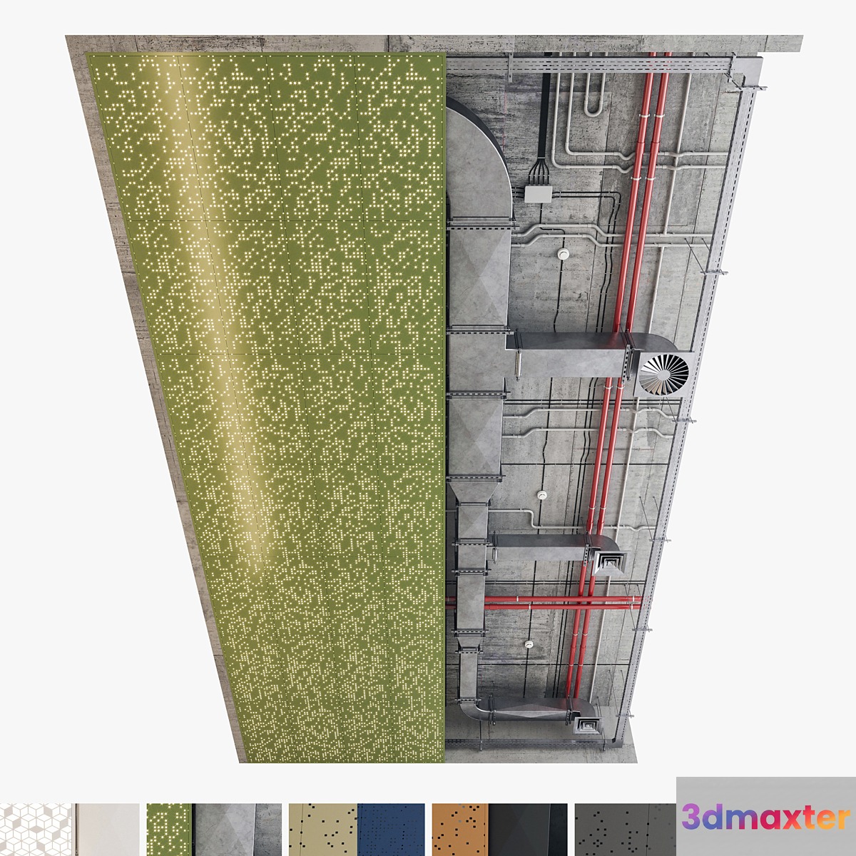Decorative Ceiling Set 05 3D Max