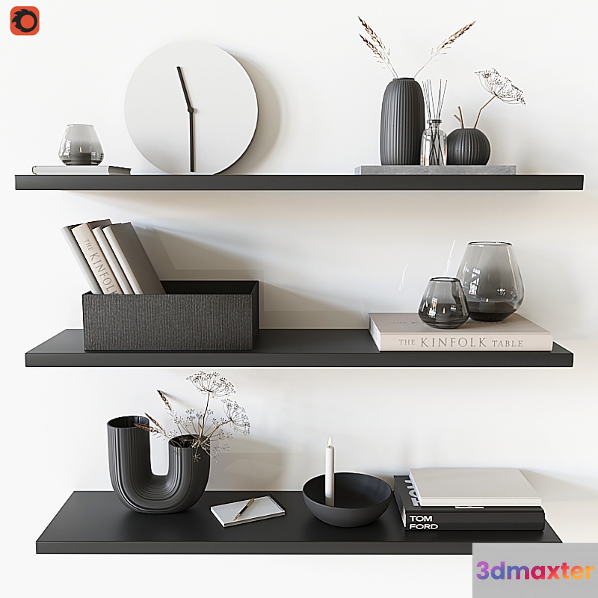 Decorative shelf 05 3D Max