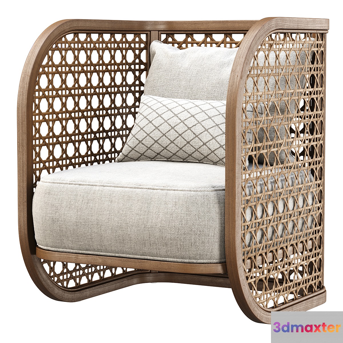 Rimma rattan restaurant chair _ Rattan dining chair - No.2