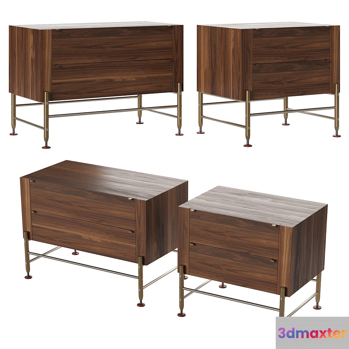 Holly hunt hardwood nightstand