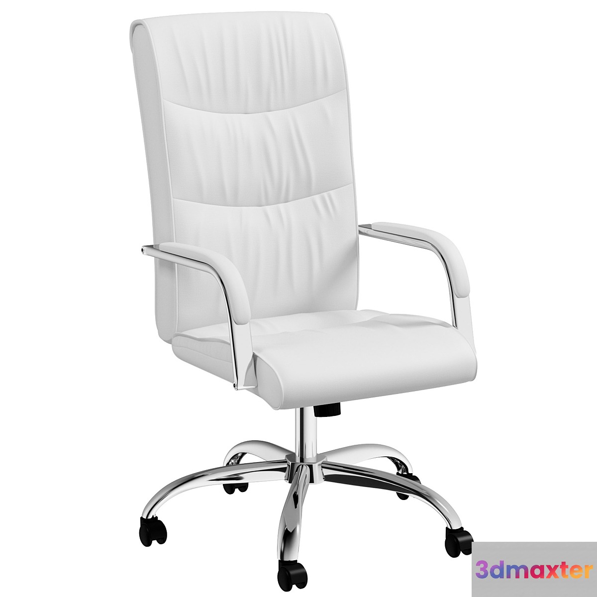 White Presidente Hooz Office Chair 3D Max