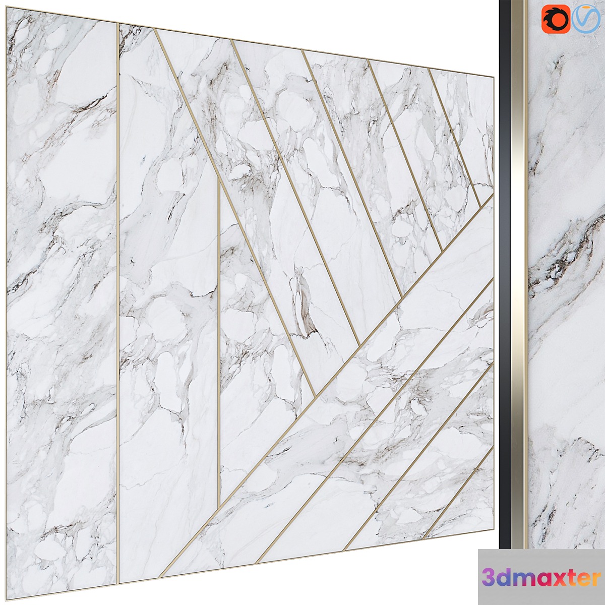 Decorative wall panel 26 - No.2 3D Max