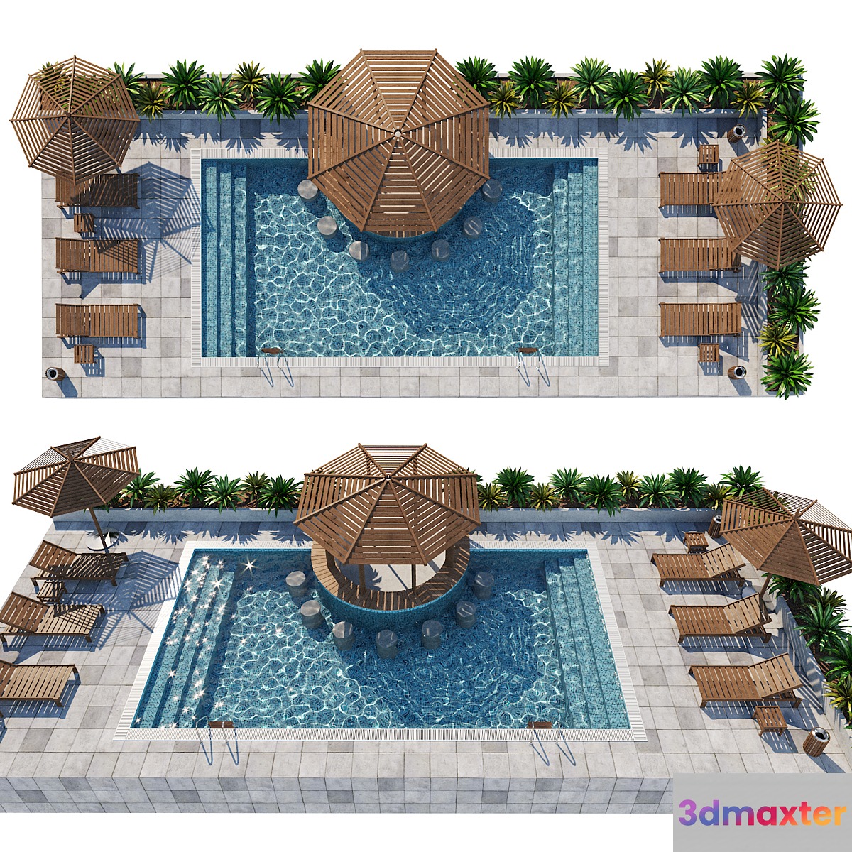 Swimming pool 4 - No.2 3D Max