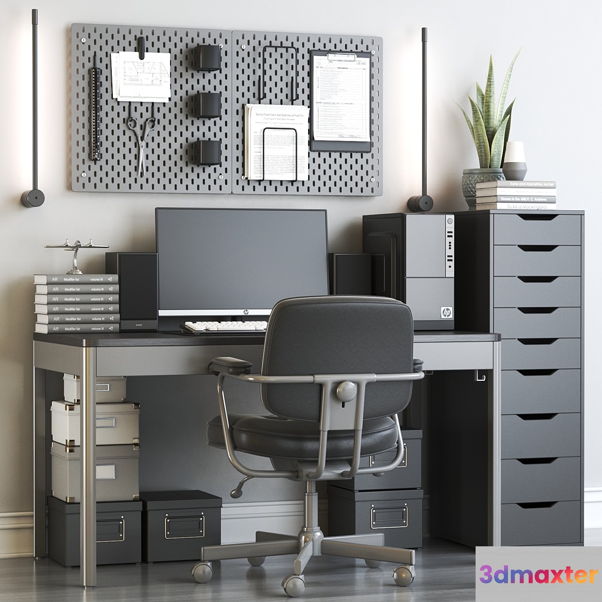 Office workplace 99 3D Max