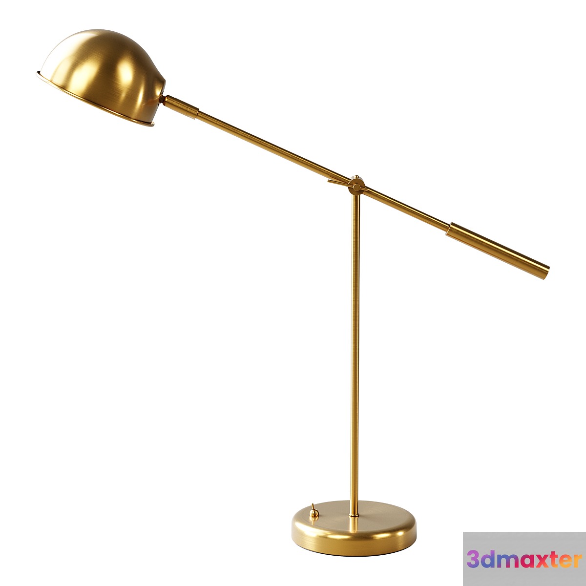Zara Home - The gold metal table lamp 3D Max