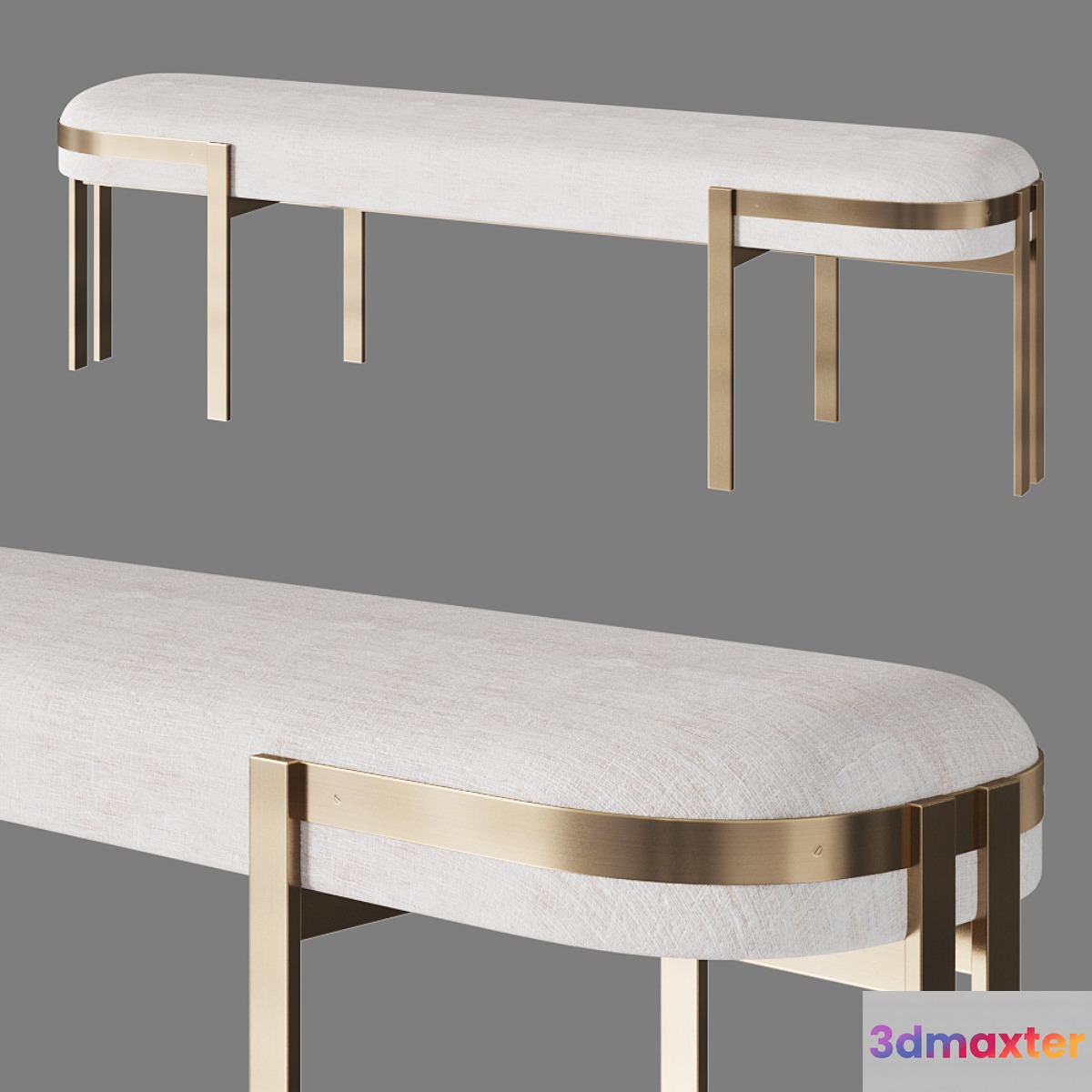 Elliot Bench by Kelly Wearstler 3D Max