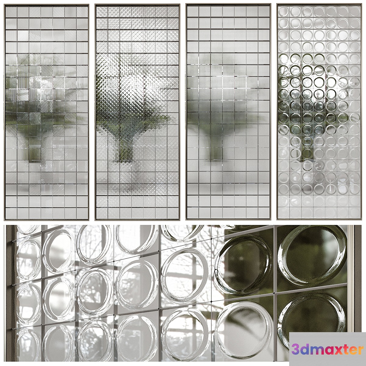 Glass block partition 2 - No.3