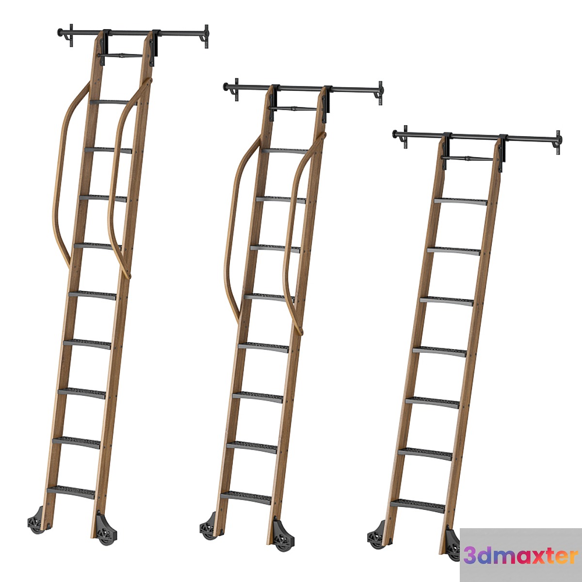 Custom Service Hardware Sliding Hook Library Ladder