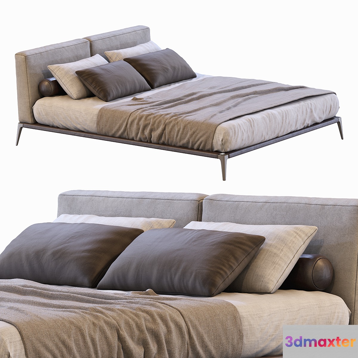 Park Uno Bed By Poliform 3D Max