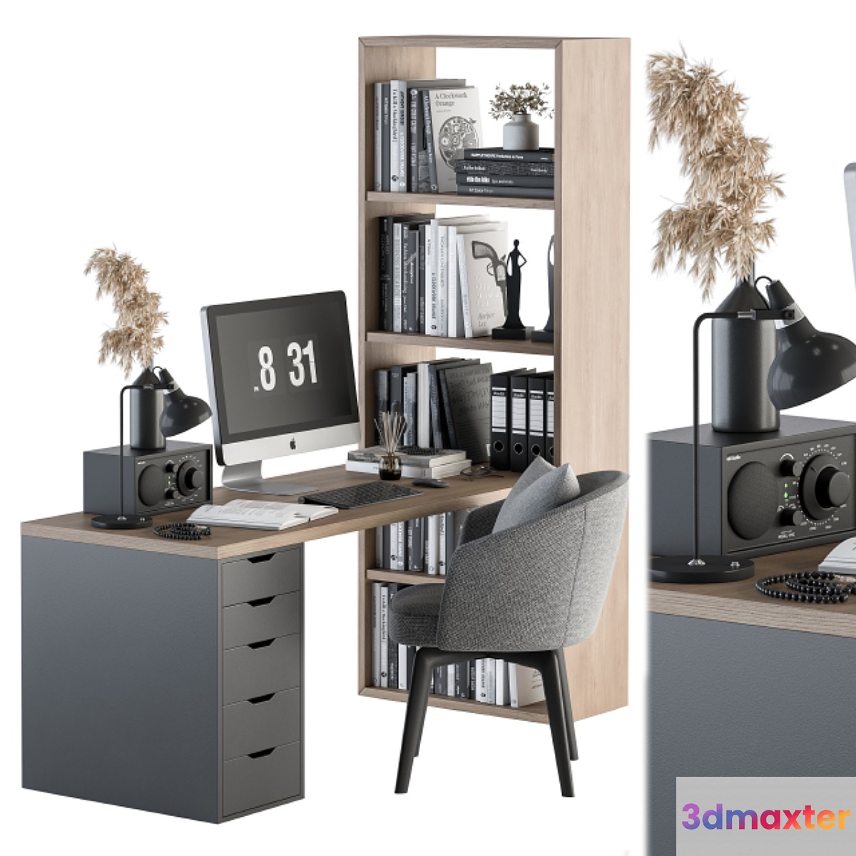Office Furniture - Home Office 19 - No.2 3D Max