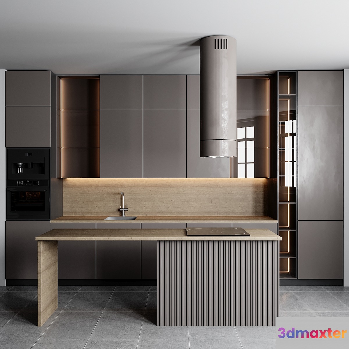 kitchen 100 - No.2 3D Max kitchen 100 - No.2 3D Max