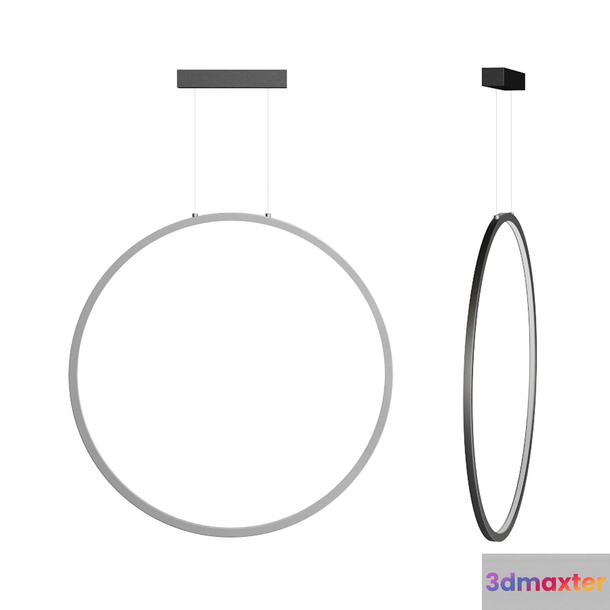 Flos round light 3D Max