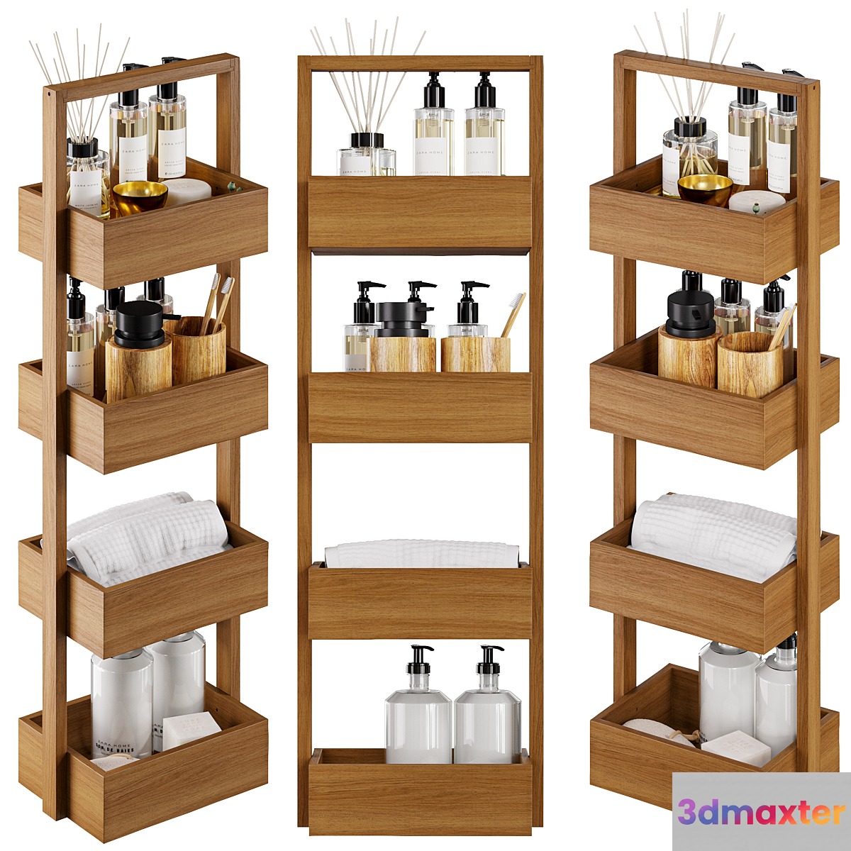 Zara Home Wooden shelf 3D Max