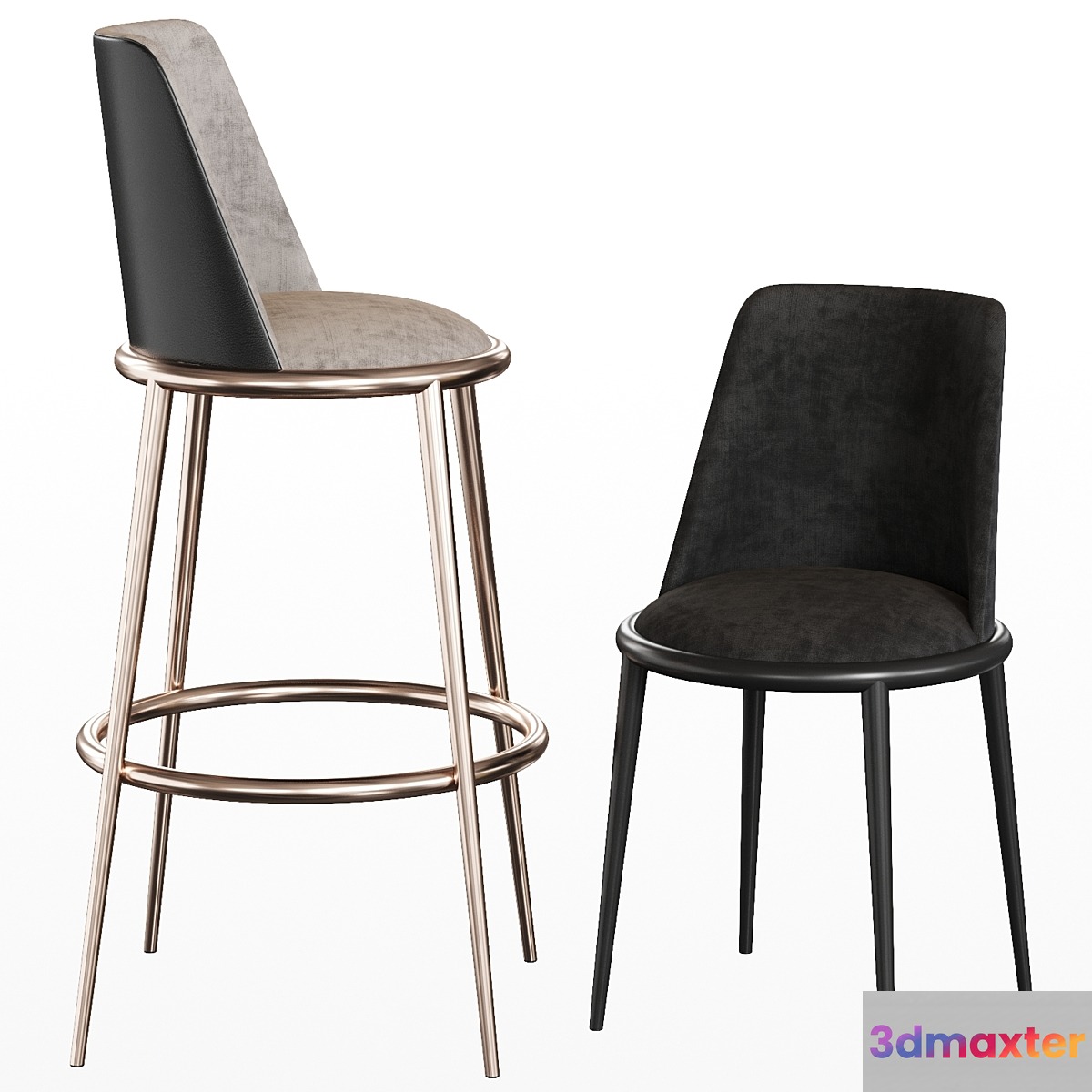 Aurora Stool Cantori Italy 3D Max