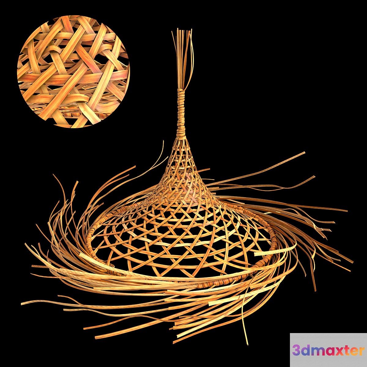 Wicker lampshade - No.4