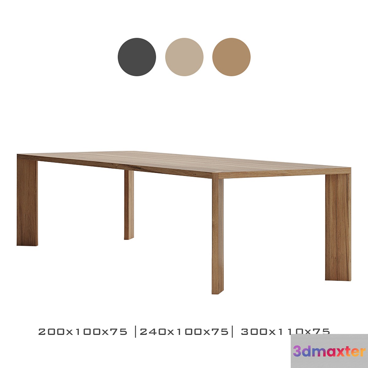 Miniforms manero table 3D Max