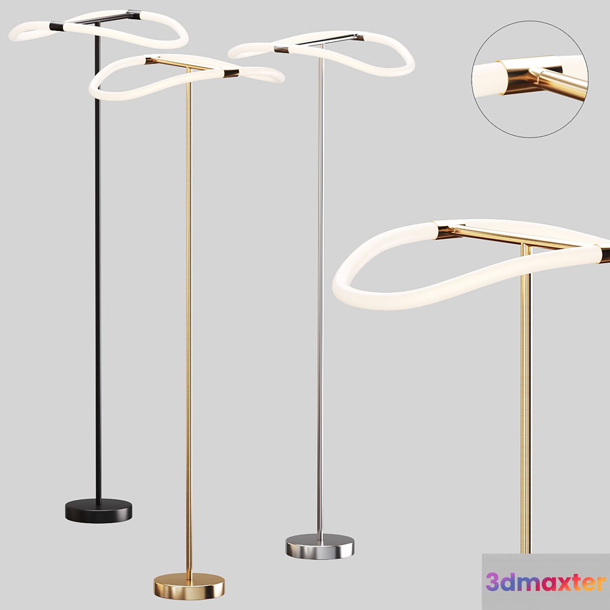 Floor lamp with Aliexpress 003 3D Max