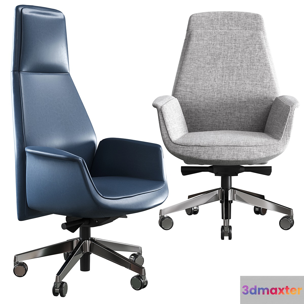Office chair Poltrona Frau Downtown 3D Max