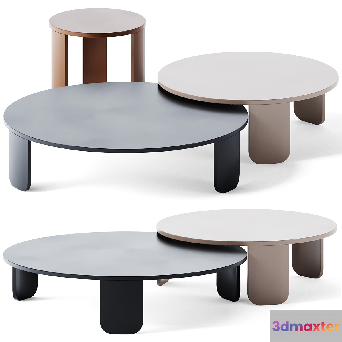 Metal Coffee Table Clemo by Gallotti & Radice