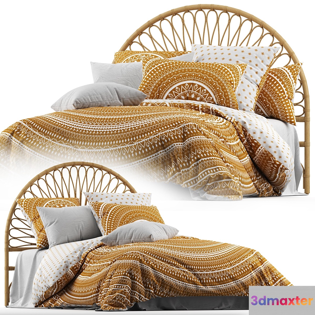 Home Republic Karma Quilted Cinnamon Quilt Cover 3D Max