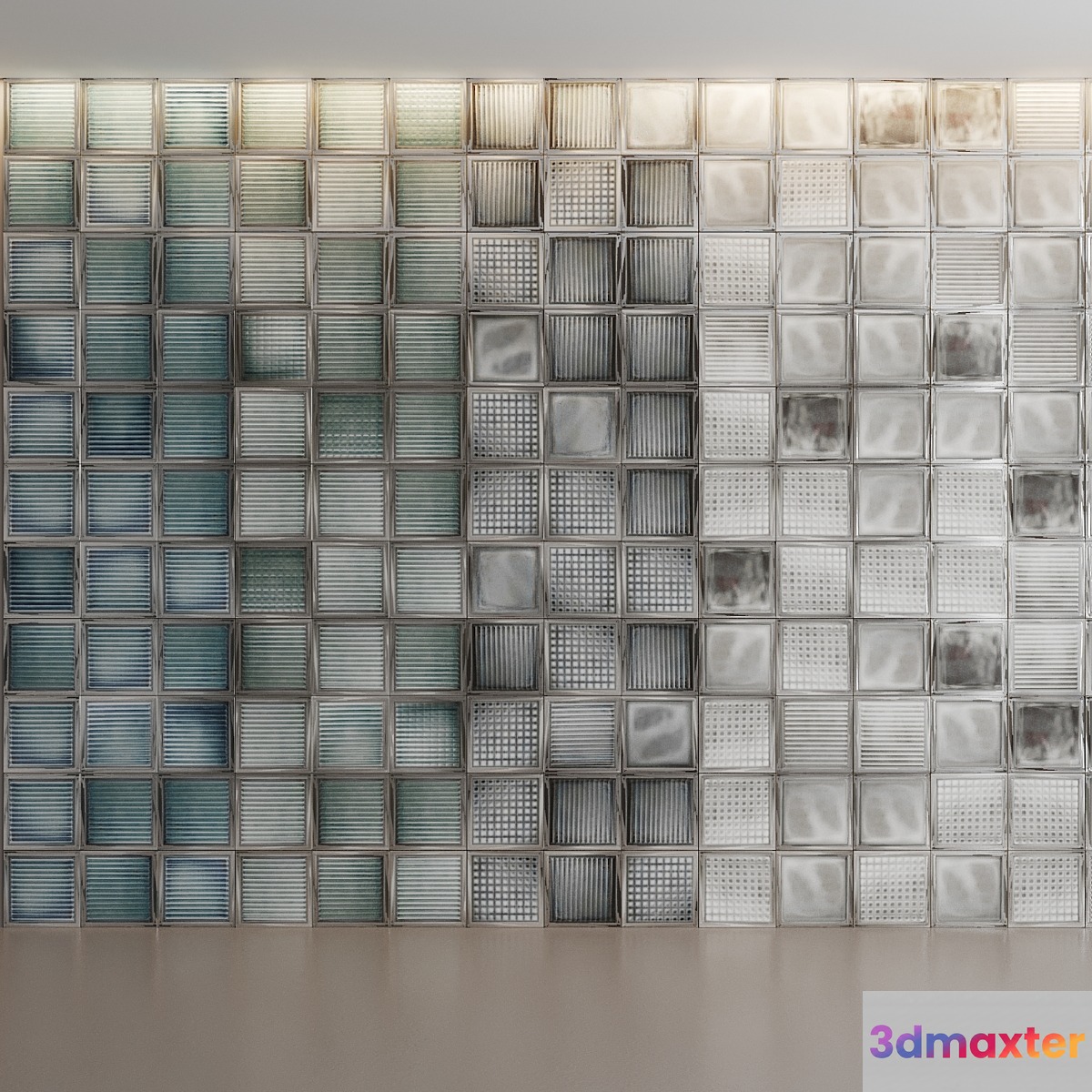 Diesel Glass Blocks by Iris Ceramica - No.2 3D Max