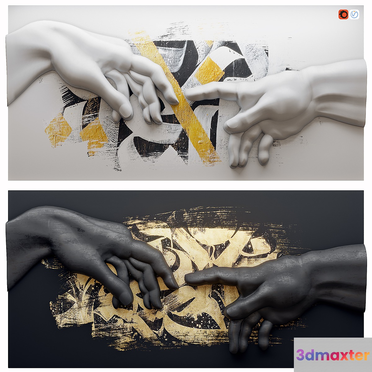 Creation of Adam by Michelangelo 2
