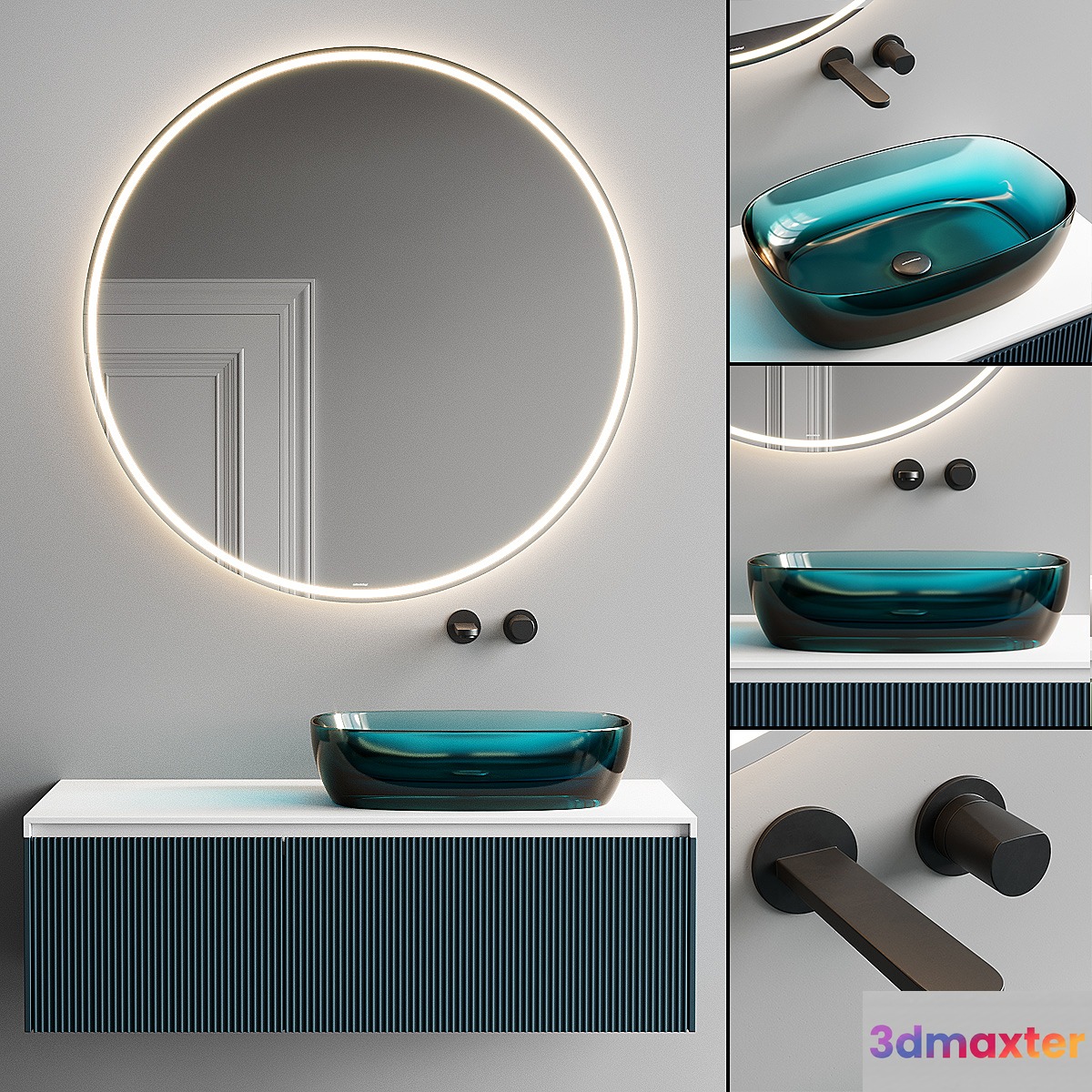 Antonio Lupi Design Binario 03 Vanity Unit Set 5 - No.2