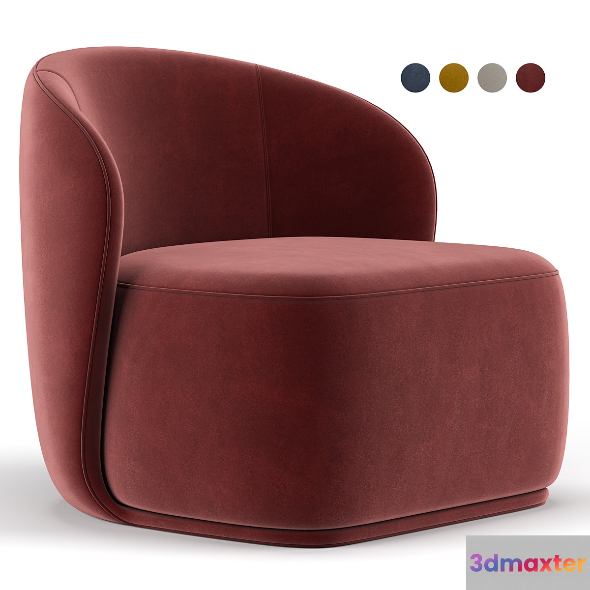 La Pipe Lounge Chair 3D Max