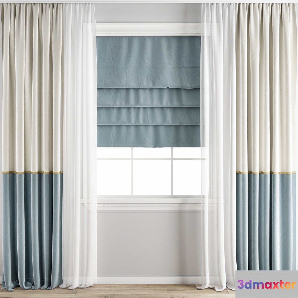 Curtain 202 3D Max