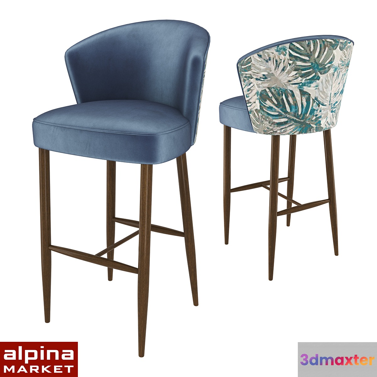 Upholstered bar chair ADONIS - No.3